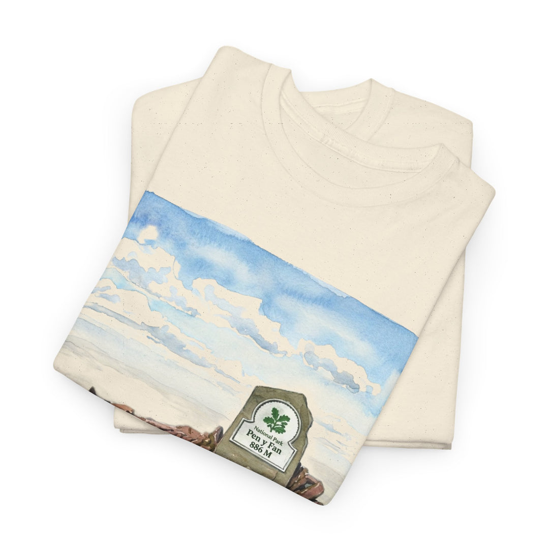 Pen y Fan Landscape T‑Shirt — Wales Mountain Hiking Souvenir Tee