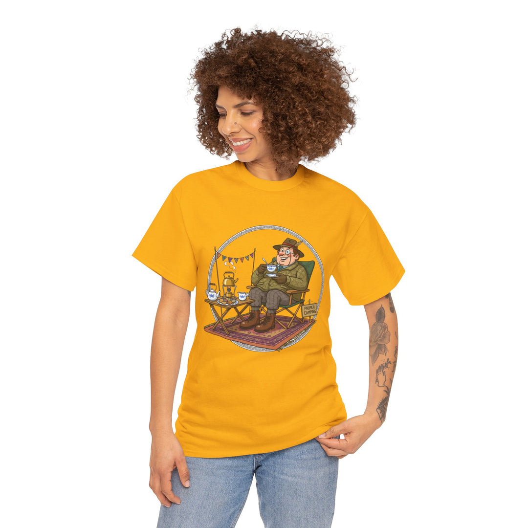 Retro Camping Grandpa Gift T-Shirt — Vintage Mountain Adventure Tee