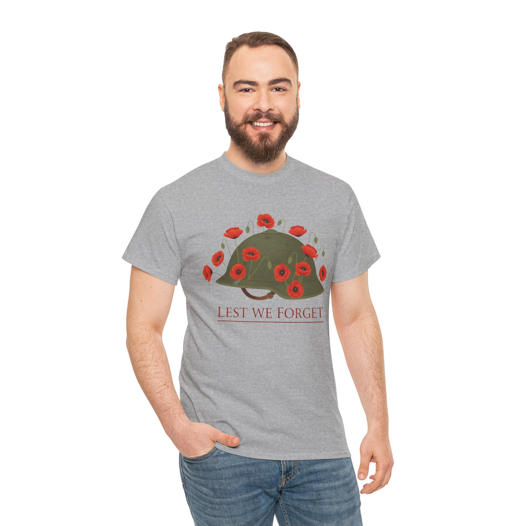 British Army Remembrance Shirt | Lest We Forget Poppy Helmet