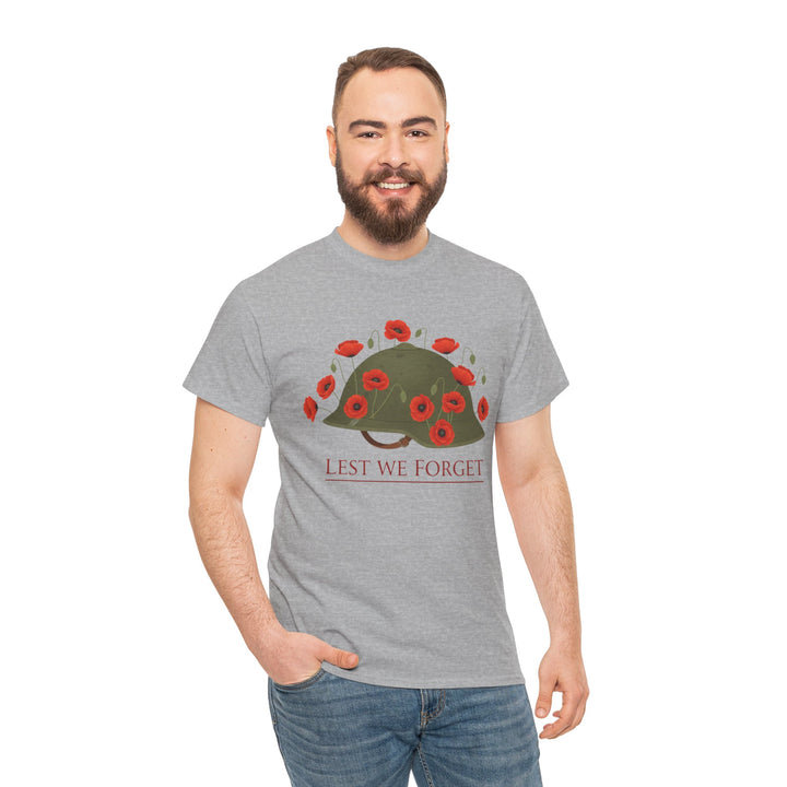 British Army Remembrance Shirt | Lest We Forget Poppy Helmet