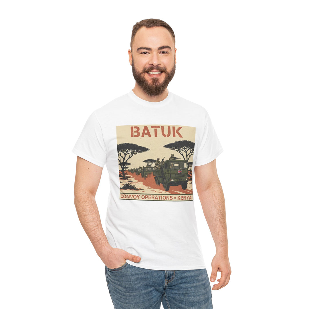 BATUK Convoy Operations Tee — Kenya Vintage Military Travel Graphic T‑Shirt
