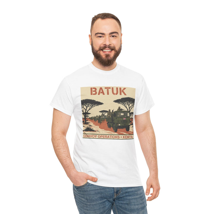 BATUK Convoy Operations Tee — Kenya Vintage Military Travel Graphic T‑Shirt