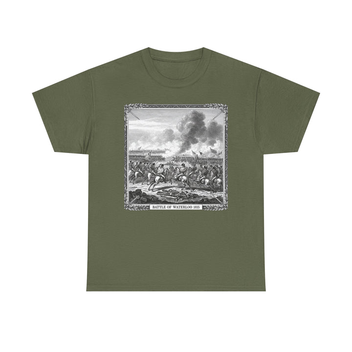 Battle of Waterloo Graphic Tee — Vintage Historical Print T-Shirt