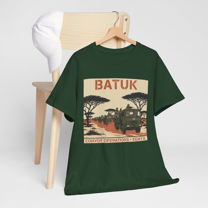 BATUK Convoy Operations Tee — Kenya Vintage Military Travel Graphic T‑Shirt