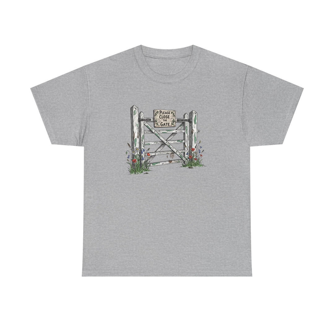 Close the Gate T-Shirt — Rural Discipline Heritage Graphic