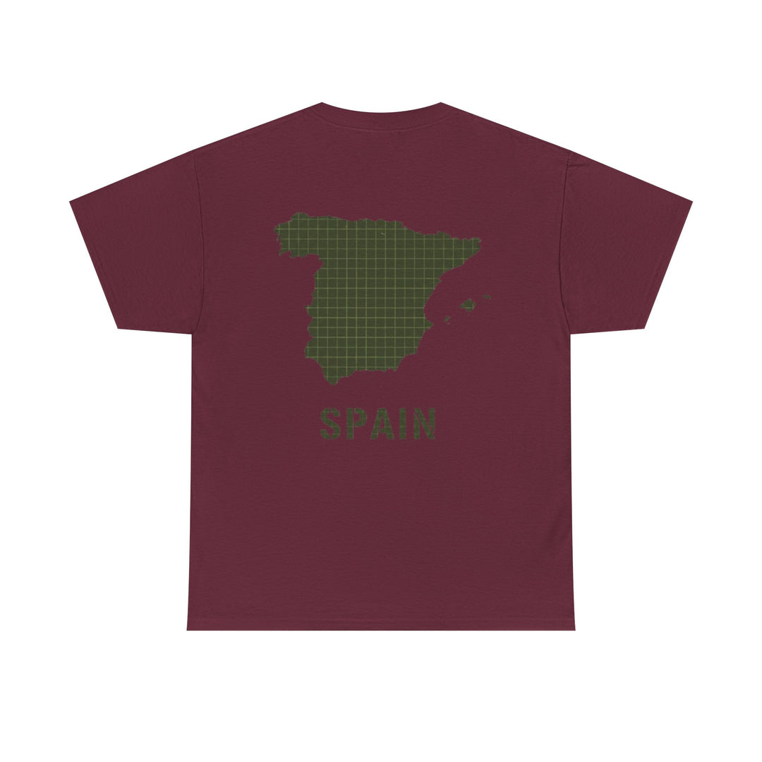 Spain Map Graphic Tee — Minimalist Travel T‑Shirt