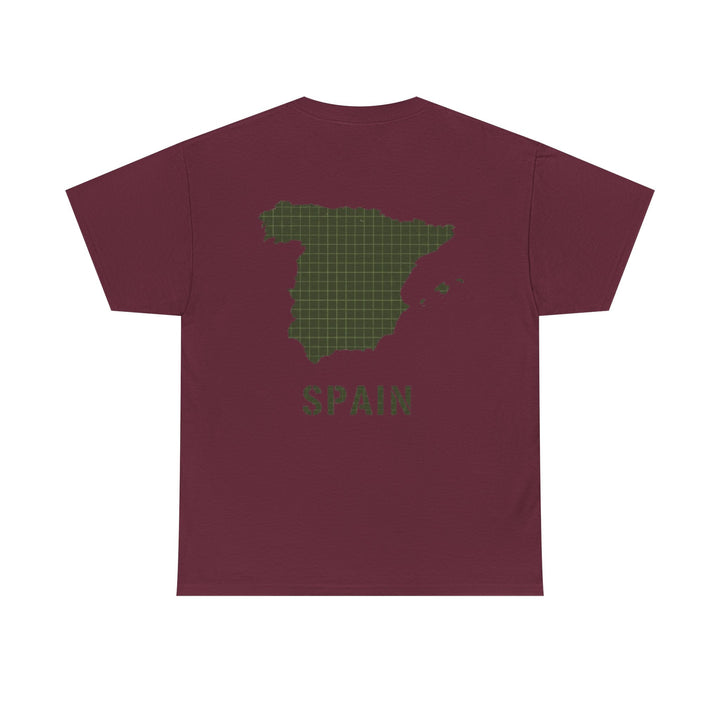 Spain Map Graphic Tee — Minimalist Travel T‑Shirt