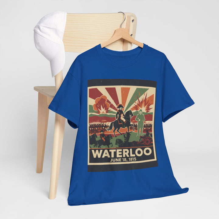 Waterloo 1815 Vintage Battle T-Shirt — Napoleonic War Commemorative Tee