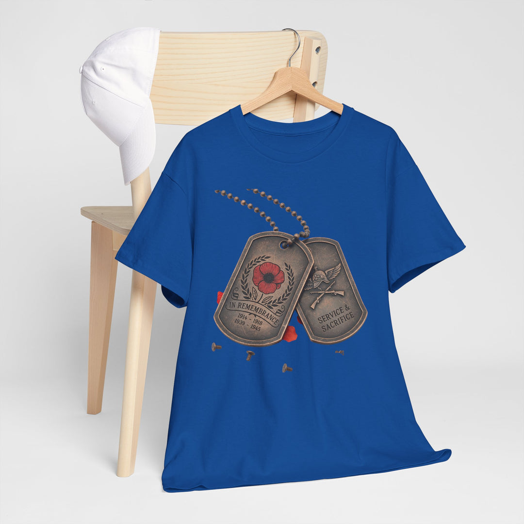 Remembrance Dog Tag T-Shirt — Memorial Military Tribute Tee