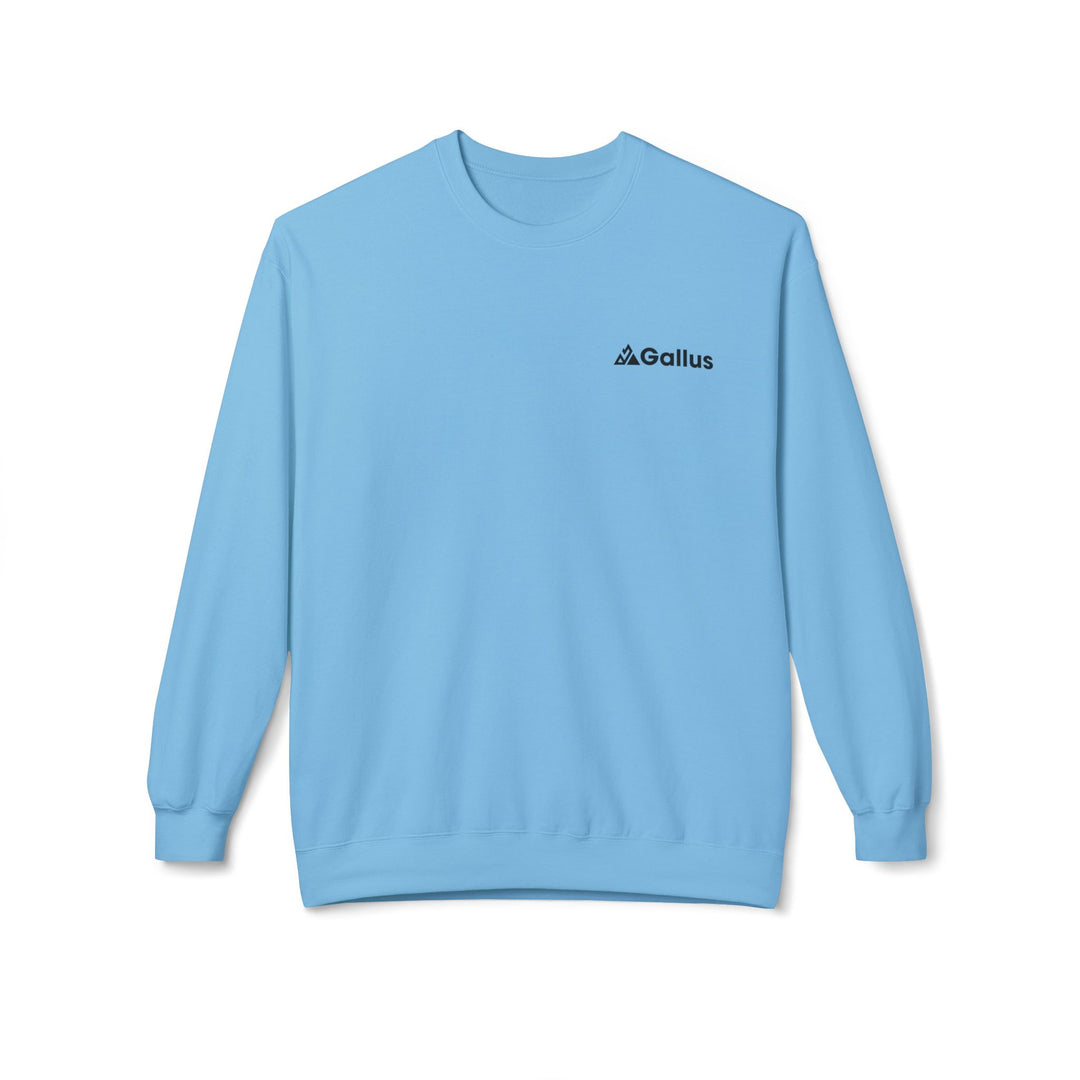 Spain Map Crewneck Sweatshirt — Military Green Grid Spain Graphic