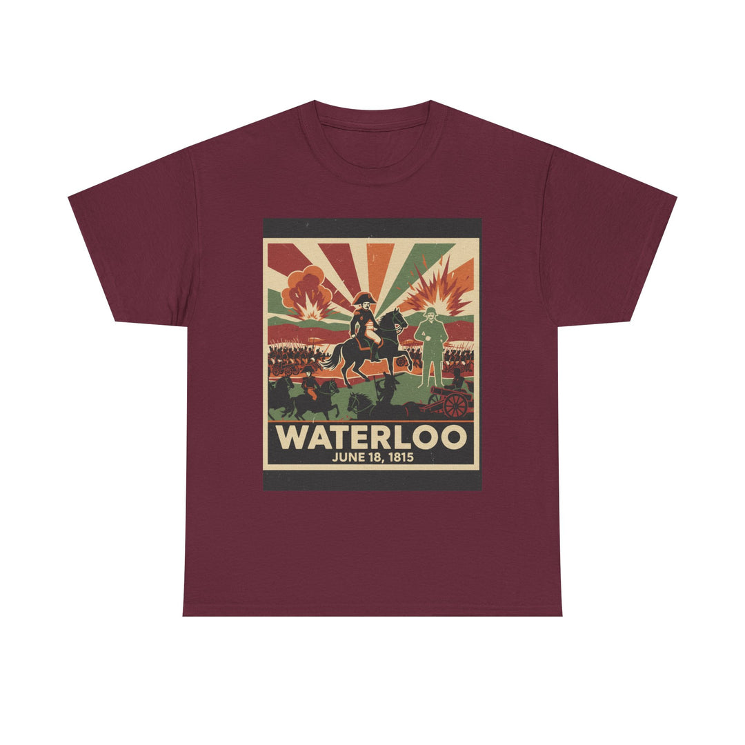 Waterloo 1815 Vintage Battle T-Shirt — Napoleonic War Commemorative Tee