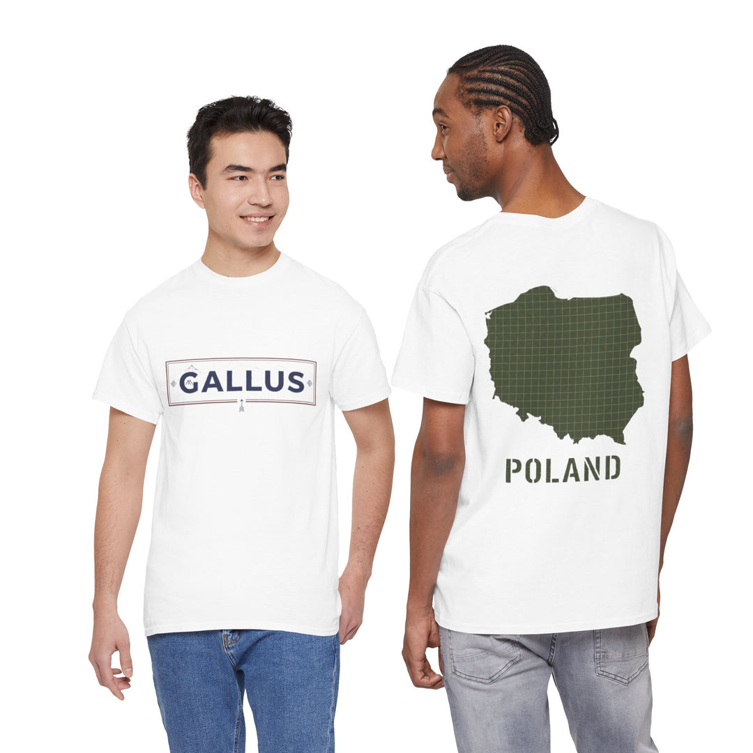 Poland Map T-Shirt — Gallus Logo Military-Style Polish Pride Tee