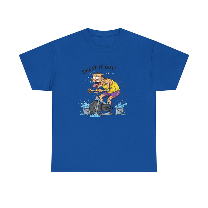 Stay laughing while cycling with the Funny Spin Bike T-Shirt. Comfortable cotton with a witty design, ideal for spin sessions and gym workouts.
