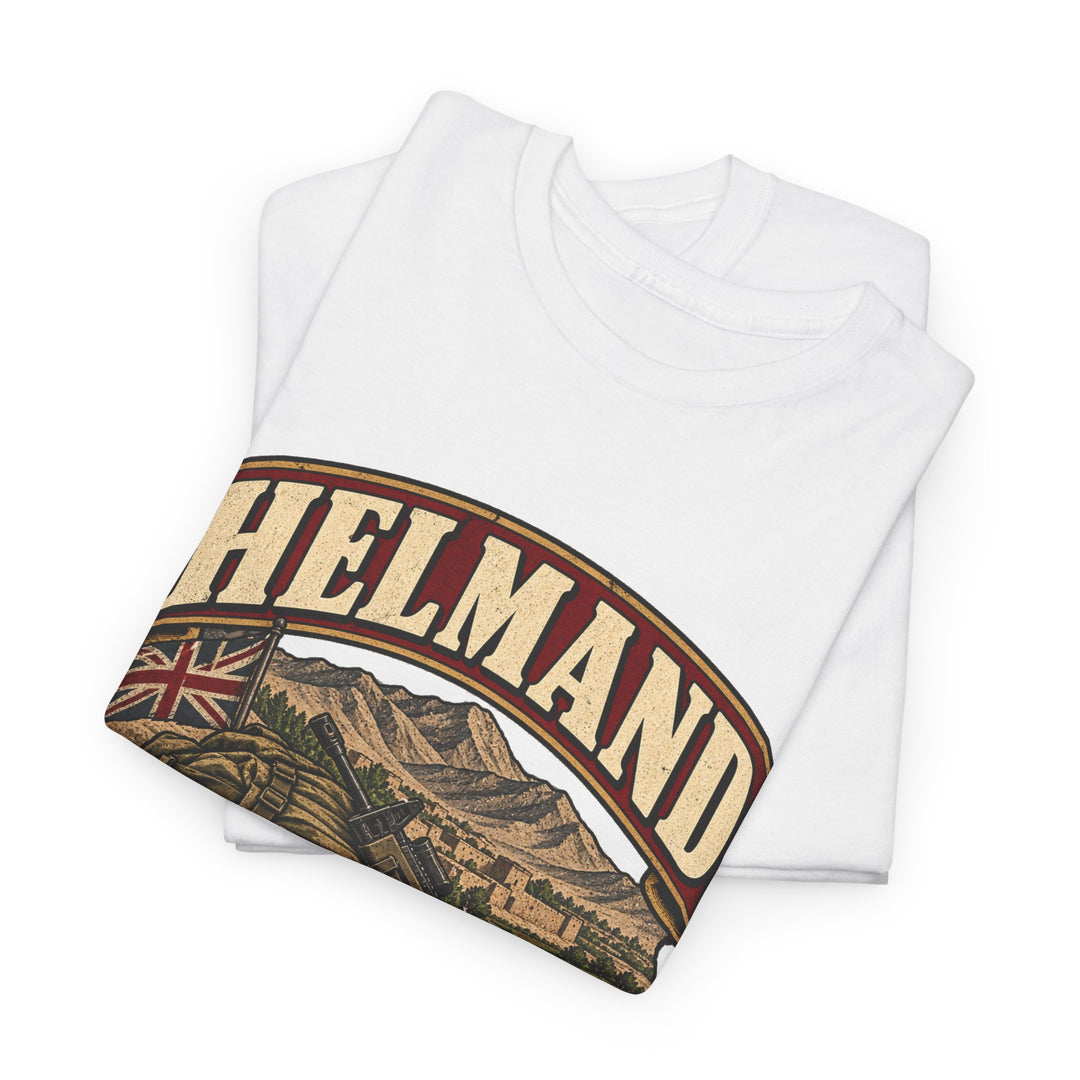 Helmand T-Shirt — “Patrol. Brew. Repeat.” Afghanistan Military Humour Tee