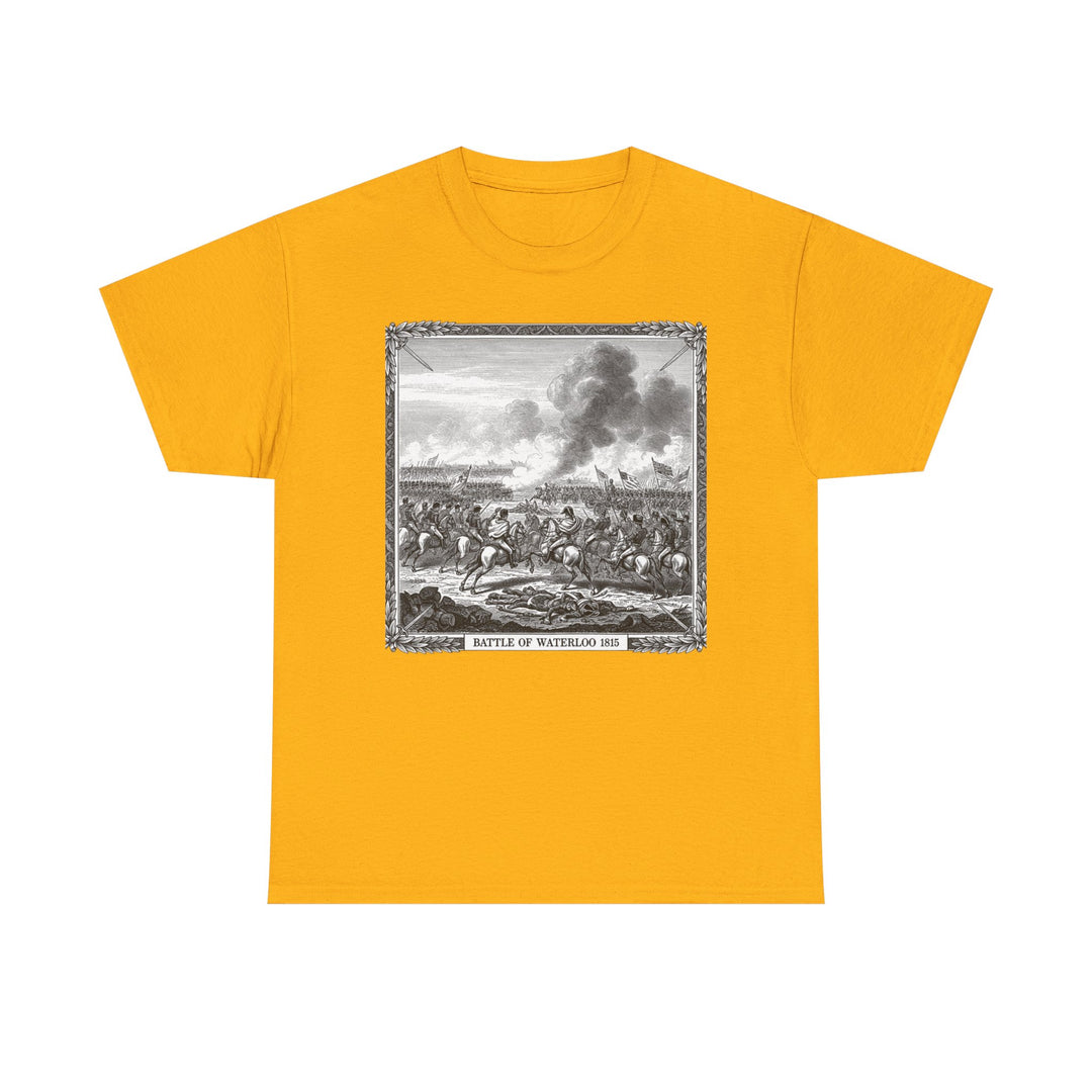 Battle of Waterloo Graphic Tee — Vintage Historical Print T-Shirt