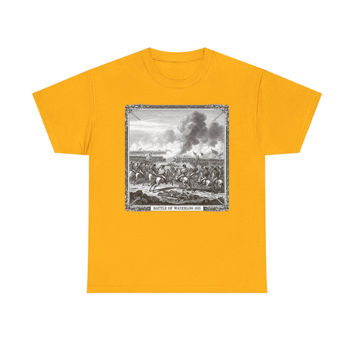 Battle of Waterloo Graphic Tee — Vintage Historical Print T-Shirt