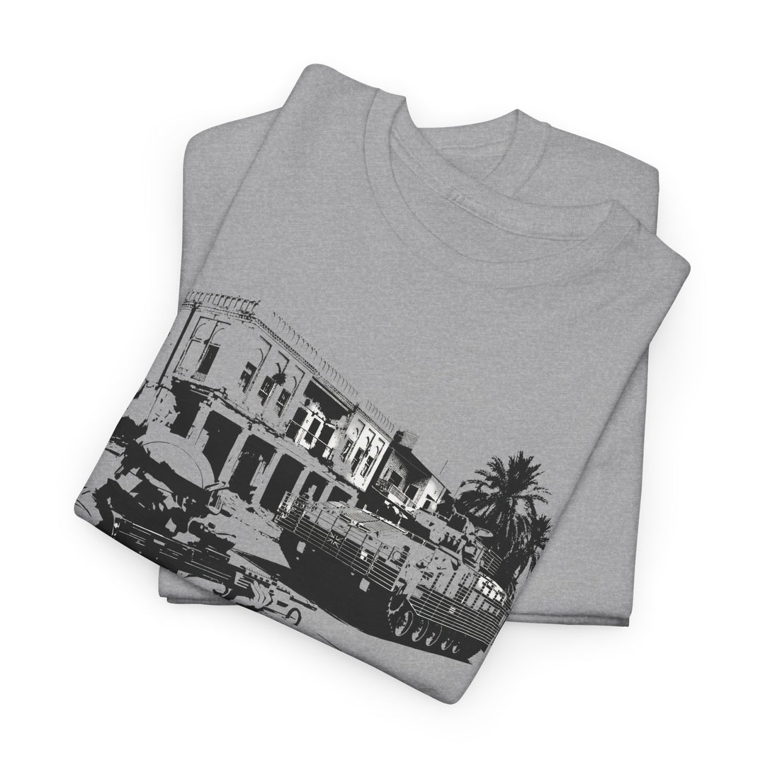 Operation TELIC Basra Iraq 2007 Graphic Tee — Military Deployment Street Scene