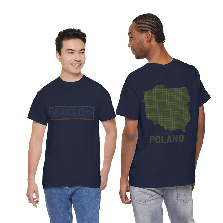 Poland Map T-Shirt — Gallus Logo Military-Style Polish Pride Tee