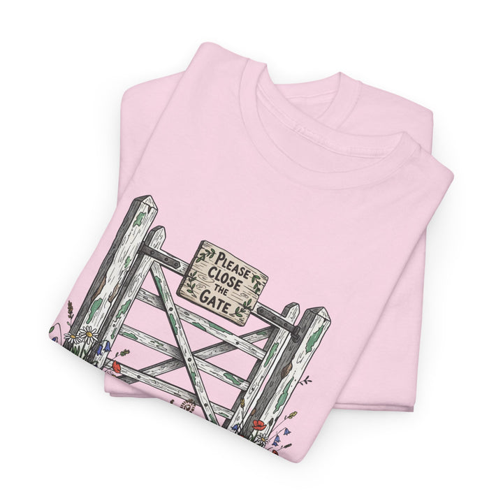 Close the Gate T-Shirt — Rural Discipline Heritage Graphic