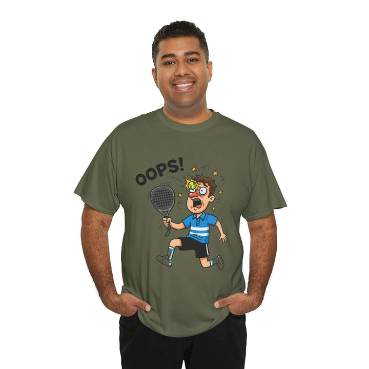Cartoon Padel Oops! T-Shirt for Players