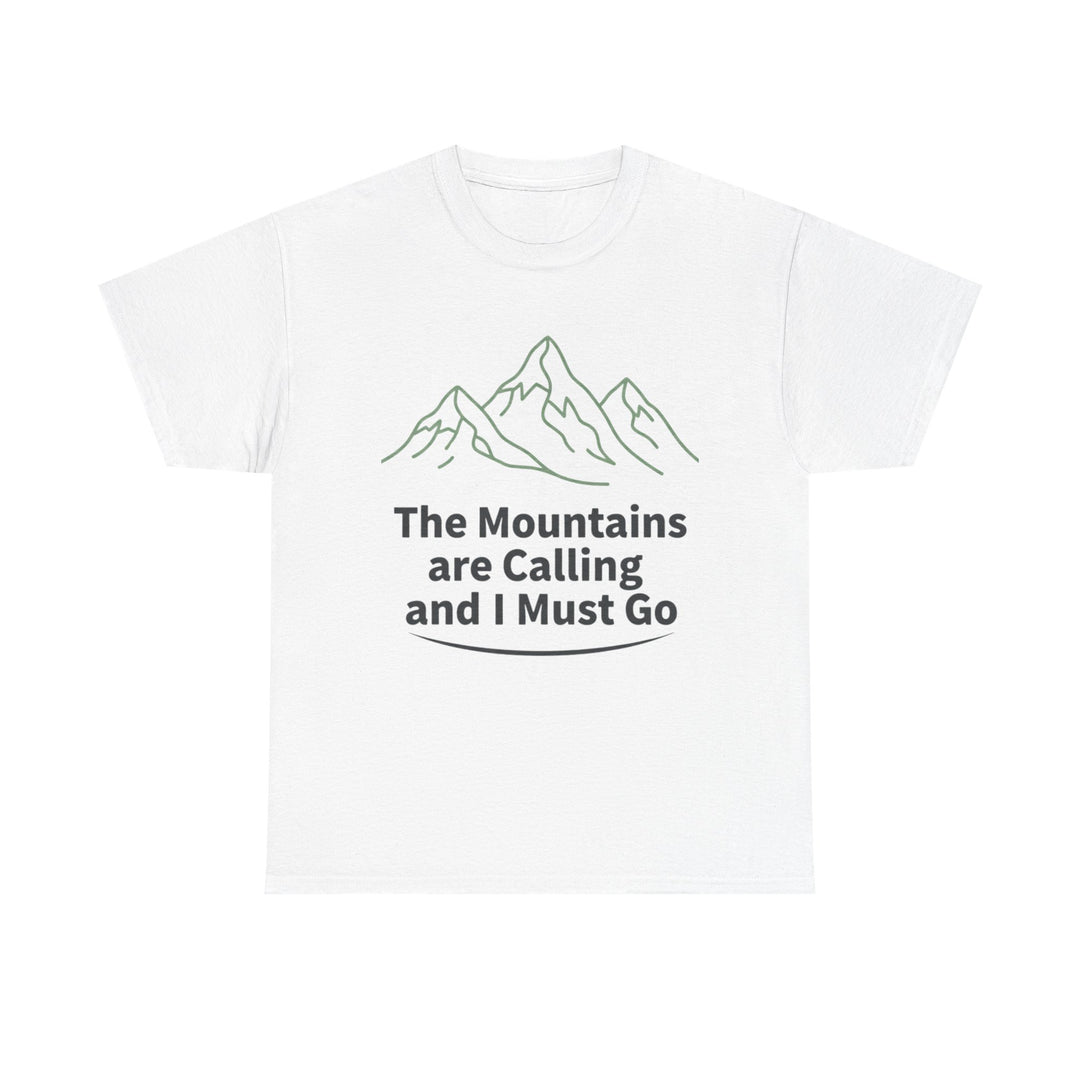 Retro Mountain Quote T-Shirt — Vintage Hiking &amp; Wild Camping Adventure Tee