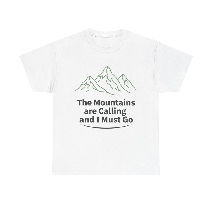 Retro Mountain Quote T-Shirt — Vintage Hiking &amp; Wild Camping Adventure Tee