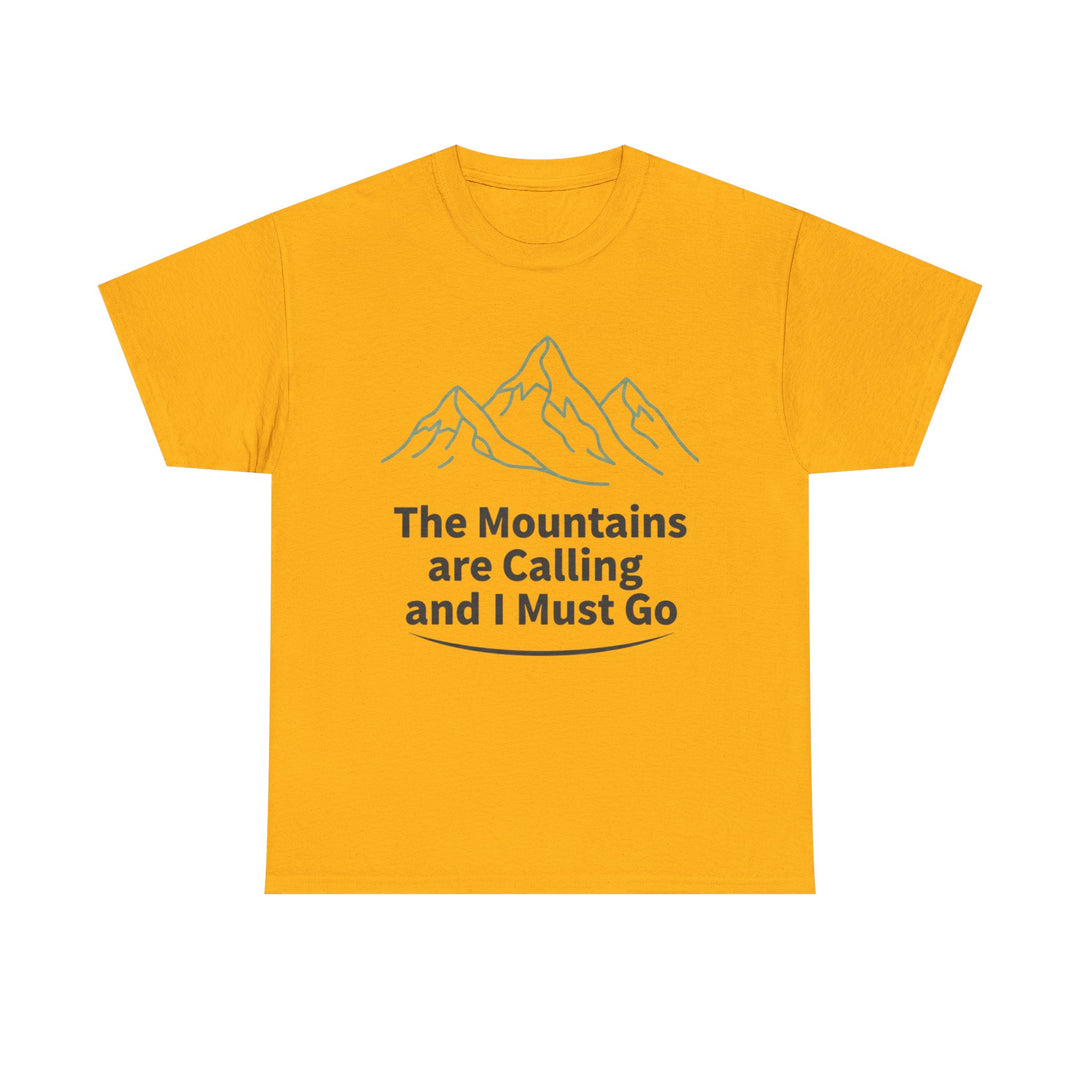 Retro Mountain Quote T-Shirt — Vintage Hiking &amp; Wild Camping Adventure Tee