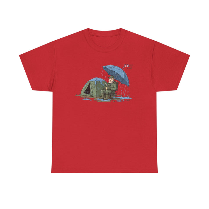 Retro Mountain Camper Graphic T-Shirt — Vintage Van Life Adventure Tee