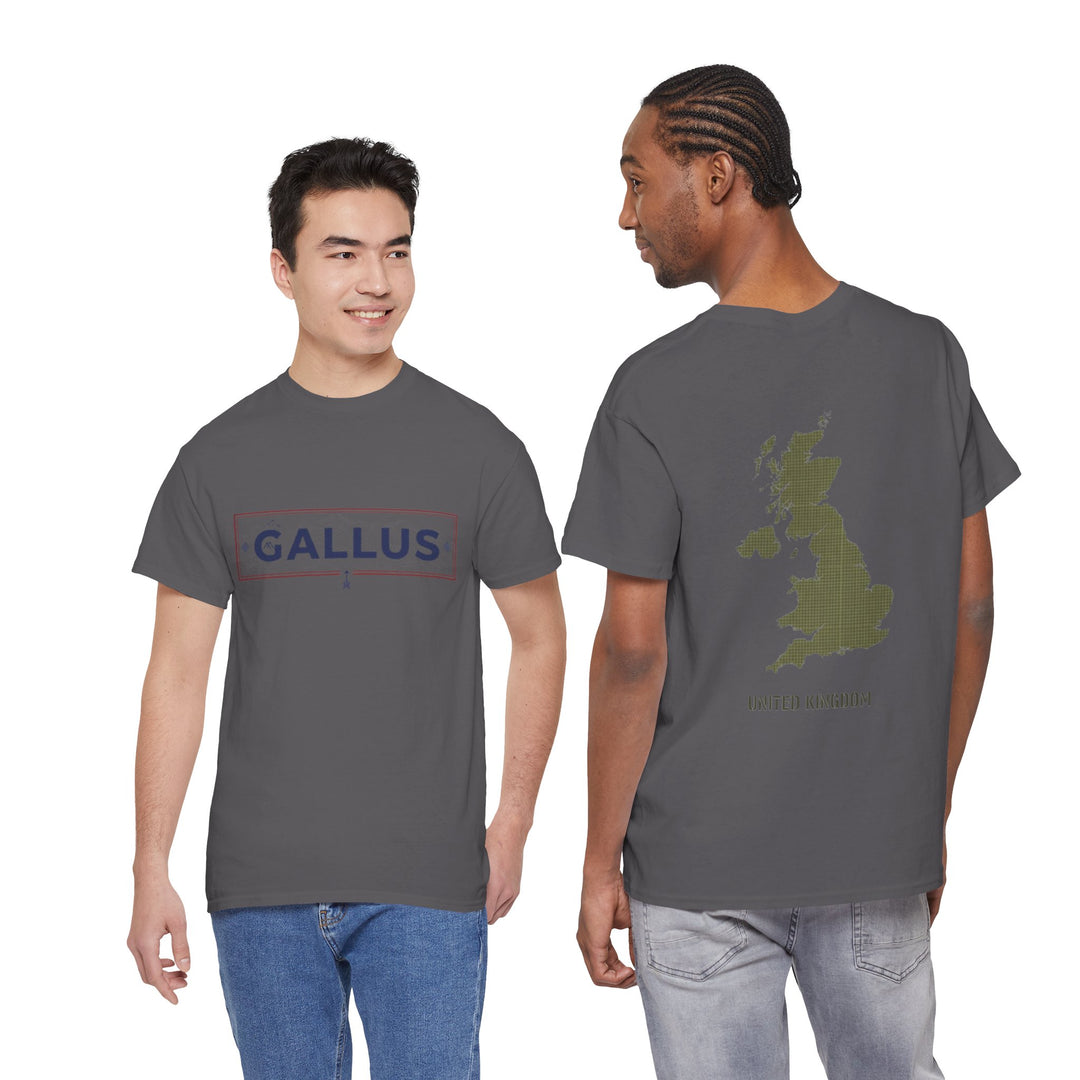 United Kingdom Map Tee — "GALLUS" Streetwear Graphic T-Shirt