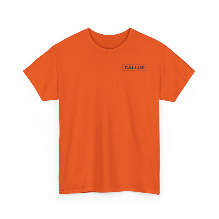 Gallus Logo T-Shirt — Minimal Retro Chest &amp; Back Graphic Tee