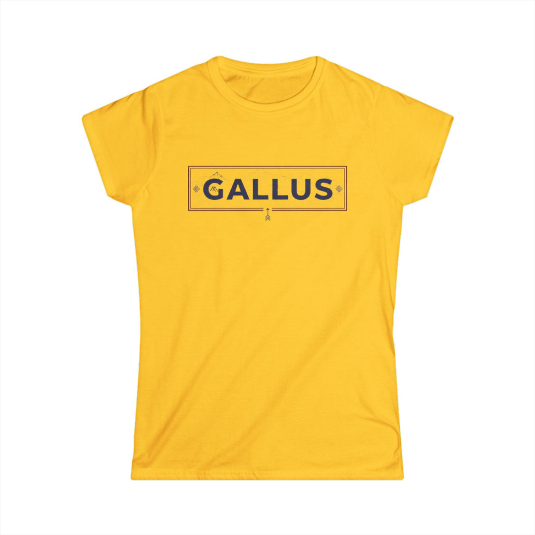 Spain Map Womens Tee — Gallus Logo Travel T‑Shirt