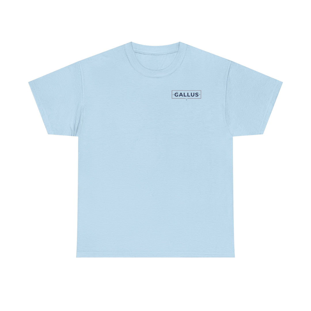 Gallus Logo T-Shirt — Minimal Retro Chest &amp; Back Graphic Tee
