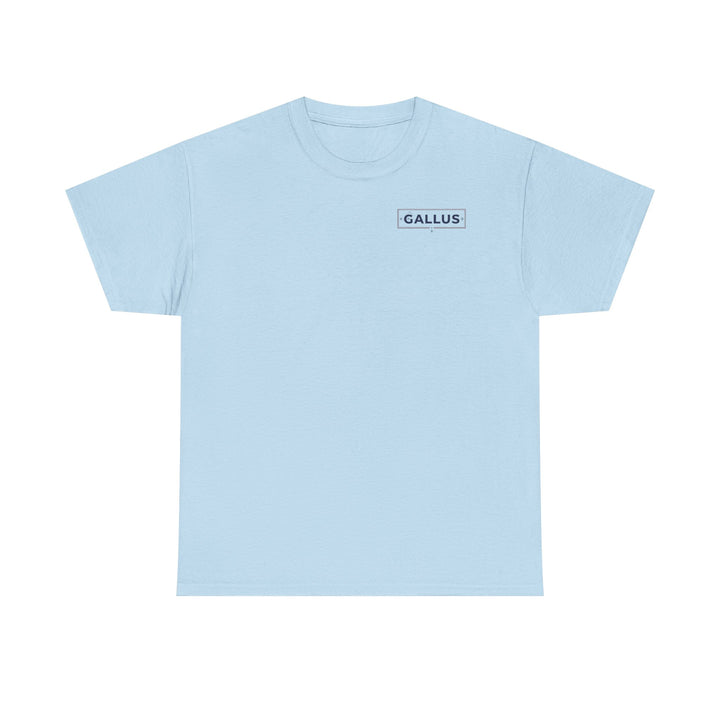 Gallus Logo T-Shirt — Minimal Retro Chest &amp; Back Graphic Tee