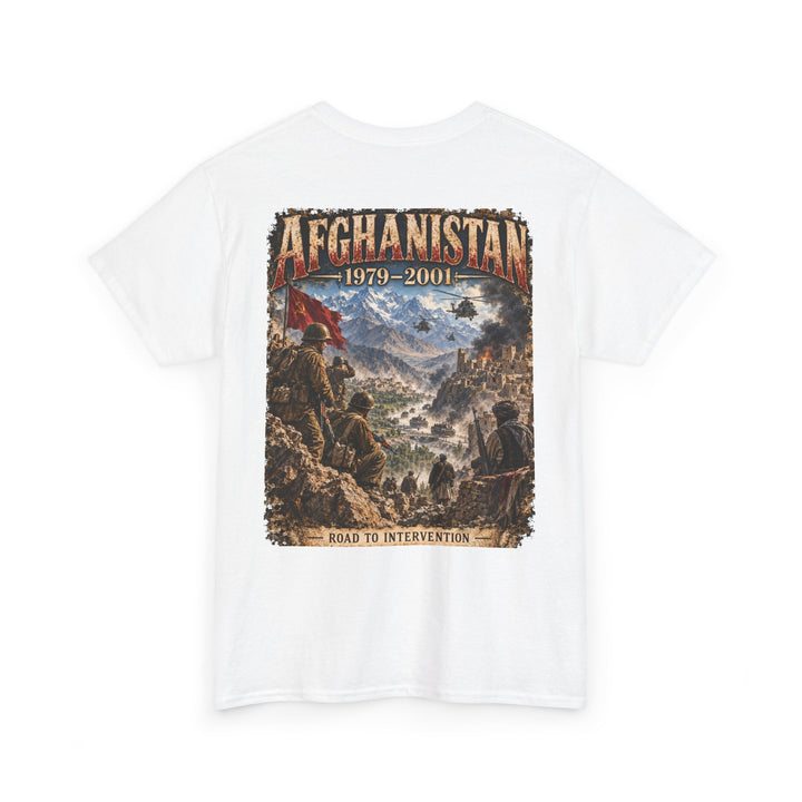 Afghanistan 1979–2001 Graphic Tee — Road to Intervention Vintage Military T-Shirt