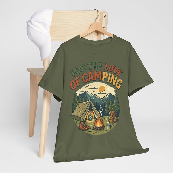 Retro Campfire Graphic T-Shirt - Vintage Style Camping Tee