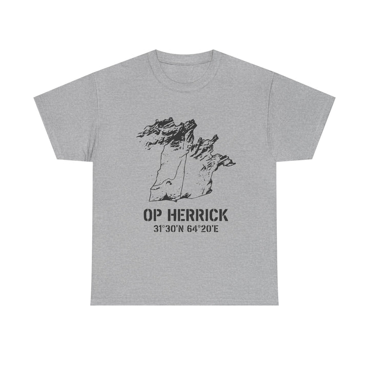 Op Herrick Lashkar Gah Coordinates T-Shirt - Helmand Province Military Graphic Tee