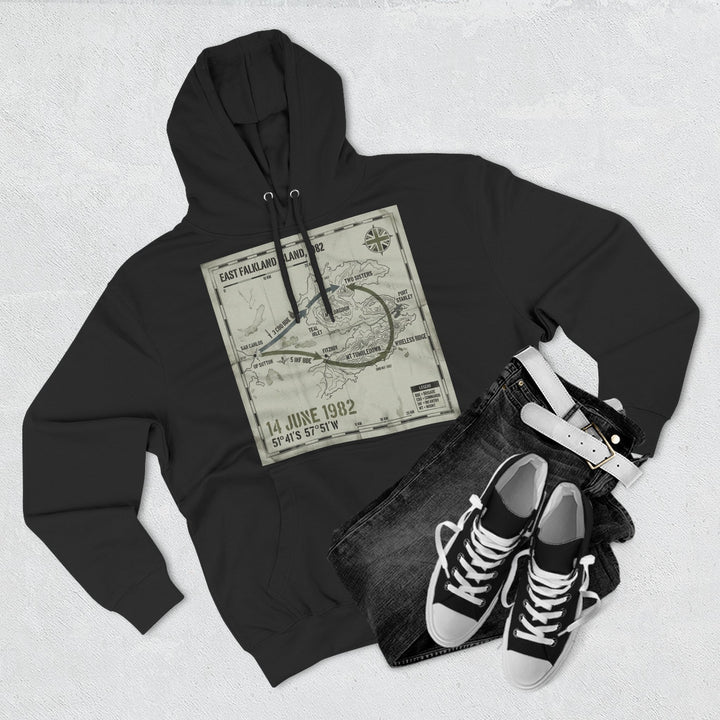 Port Stanley 1982 Assault Hoodie — Falklands Victory Heritage Graphic