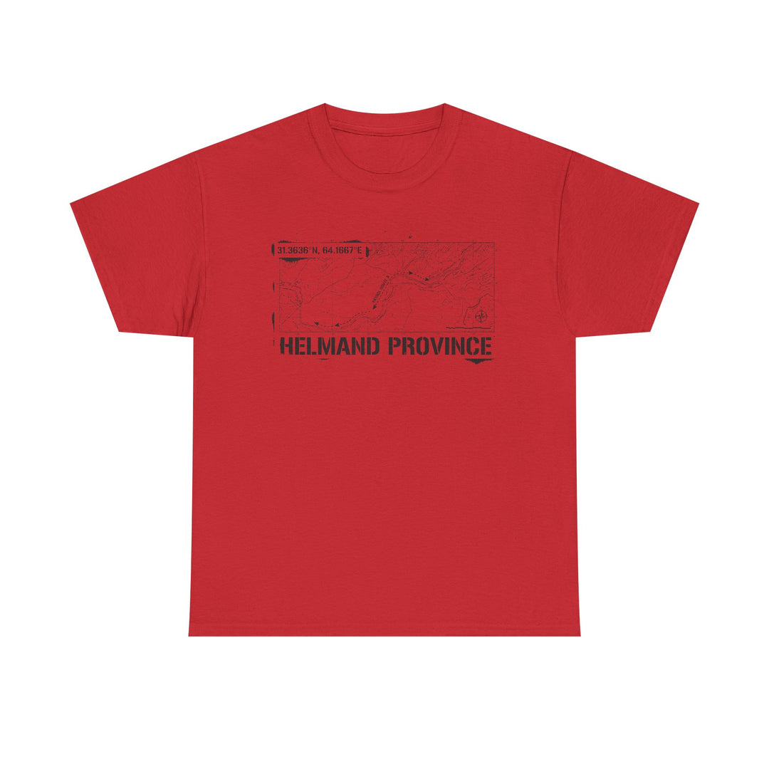 Op Herrick Helmand Province Map T-Shirt - Green Zone Military Graphic Tee