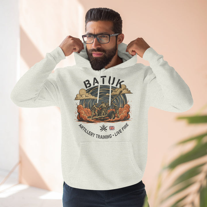 Military Artillery Graphic Hoodie — "BATUK" Live-Fire Training Design
