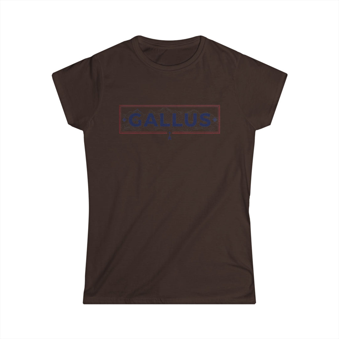 Spain Map Womens Tee — Gallus Logo Travel T‑Shirt