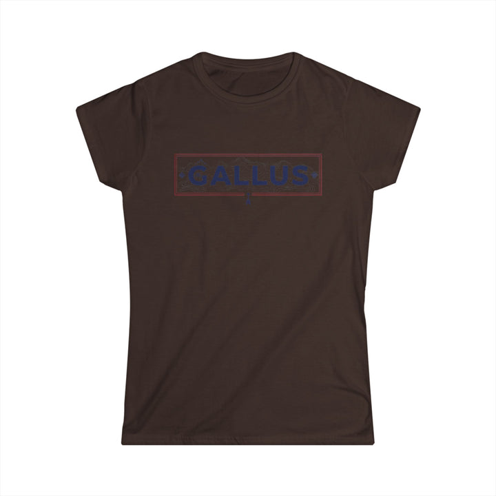 Spain Map Womens Tee — Gallus Logo Travel T‑Shirt