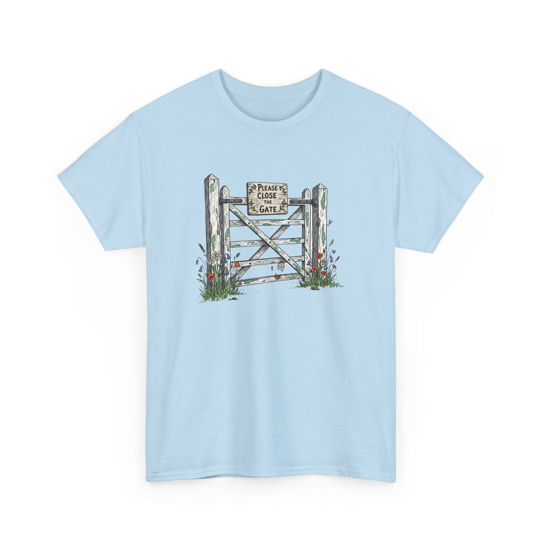 Close the Gate T-Shirt — Rural Discipline Heritage Graphic
