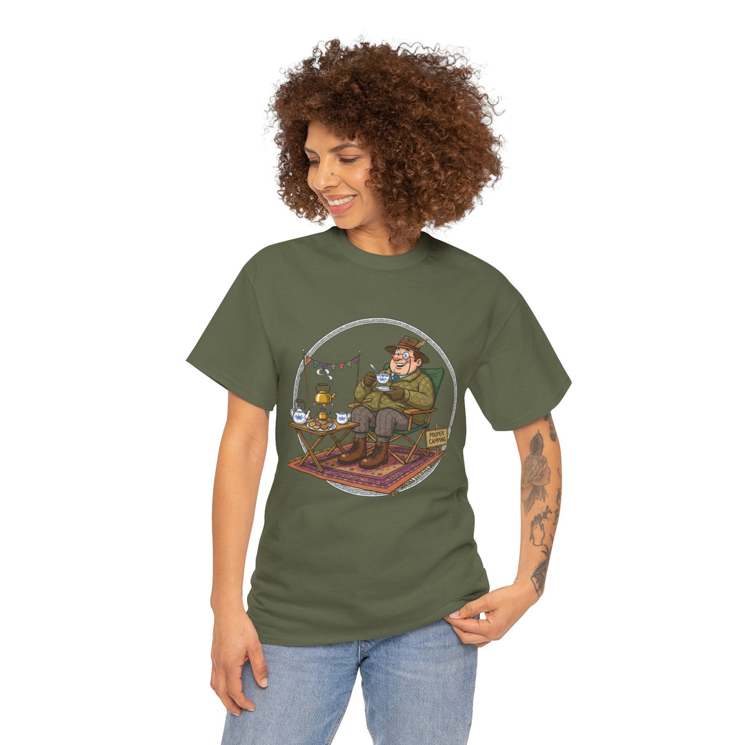 Retro Camping Grandpa Gift T-Shirt — Vintage Mountain Adventure Tee
