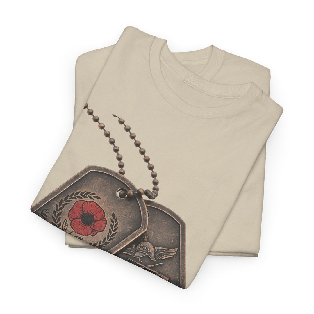 Remembrance Dog Tag T-Shirt — Memorial Military Tribute Tee
