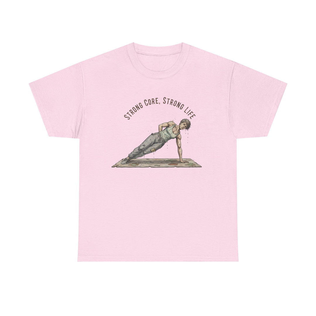 Pilates Fitness Plank Tee – soft, breathable cotton designed for Pilates and core workouts. Comfortable, flexible, and perfect for studio or home sessions.