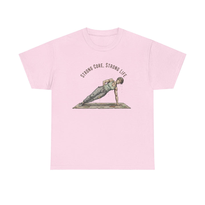 Pilates Fitness Plank Tee – soft, breathable cotton designed for Pilates and core workouts. Comfortable, flexible, and perfect for studio or home sessions.