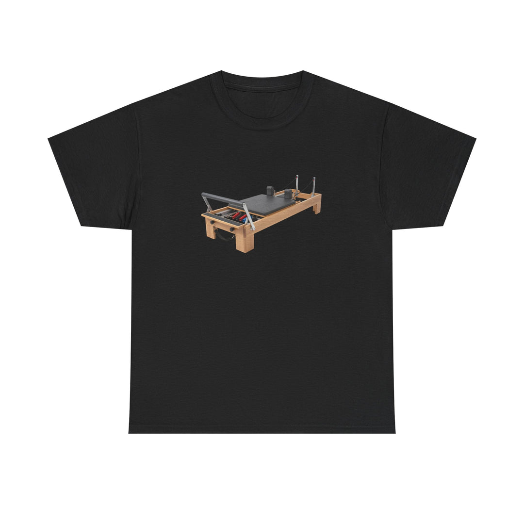 Pilates Reformer Tee – soft, breathable cotton designed for Pilates sessions. Comfortable, flexible, and perfect for reformer workouts or casual wear.