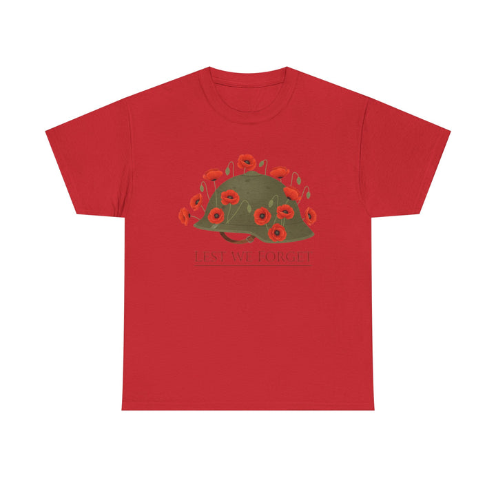 British Army Remembrance Shirt | Lest We Forget Poppy Helmet