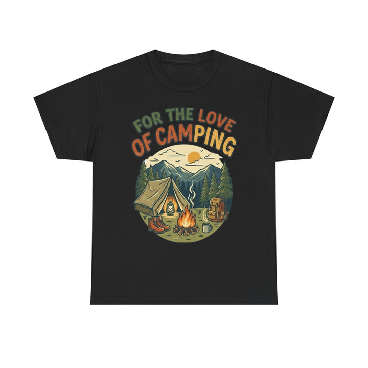 Retro Campfire Graphic T-Shirt - Vintage Style Camping Tee