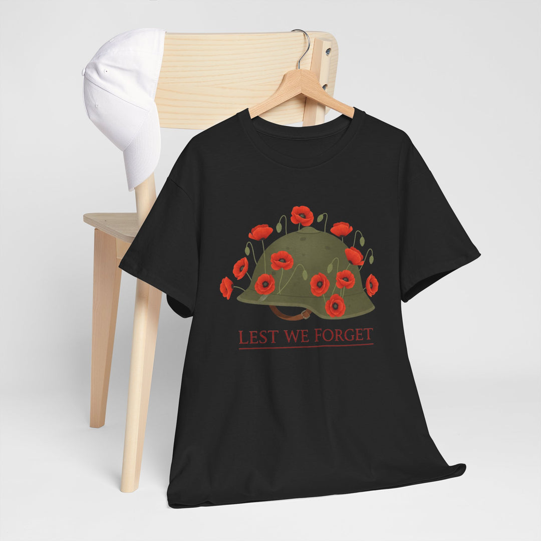 British Army Remembrance Shirt | Lest We Forget Poppy Helmet